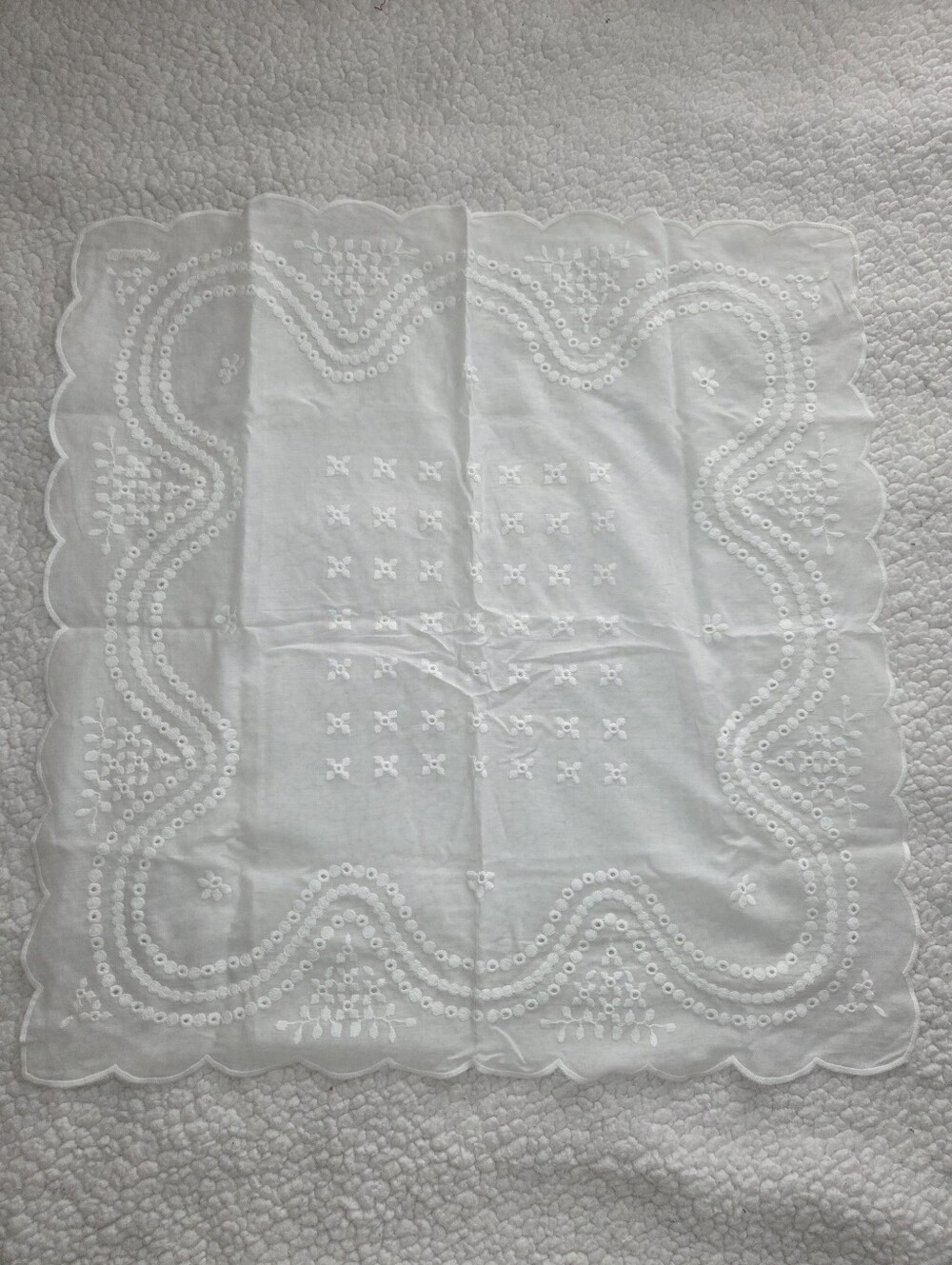 Madewell Eyelet Square Scarf NEW